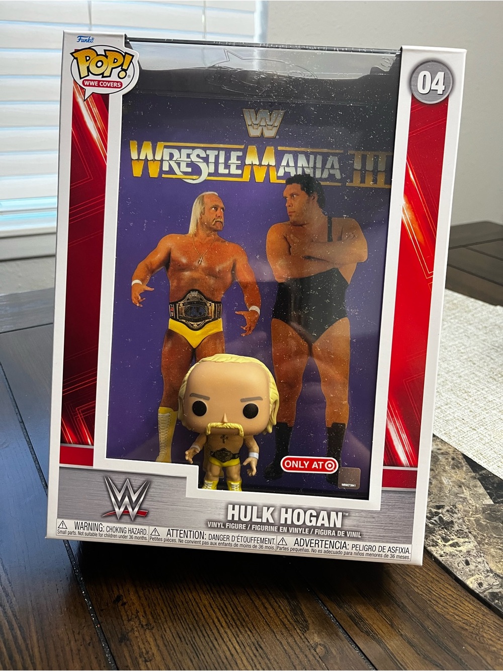 Funko Pop! Hulk Hogan Yellow Red Black Vinyl Figure (WrestleMania III)